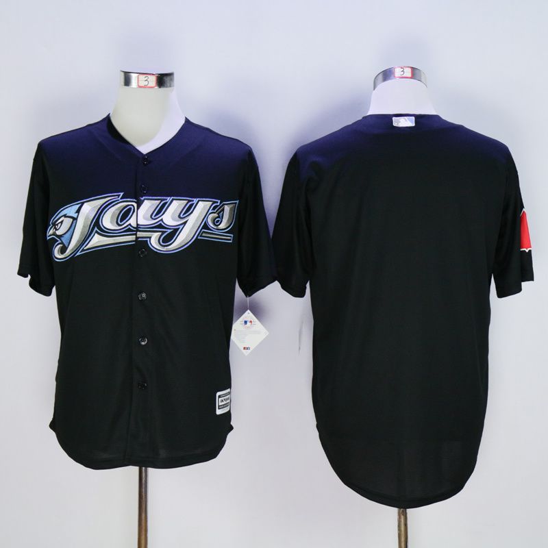 Men Toronto Blue Jays Blank Black MLB Jerseys